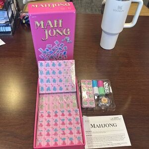 Pink Mah Jong Tile Set